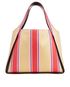 Logo Striped Tote, back view